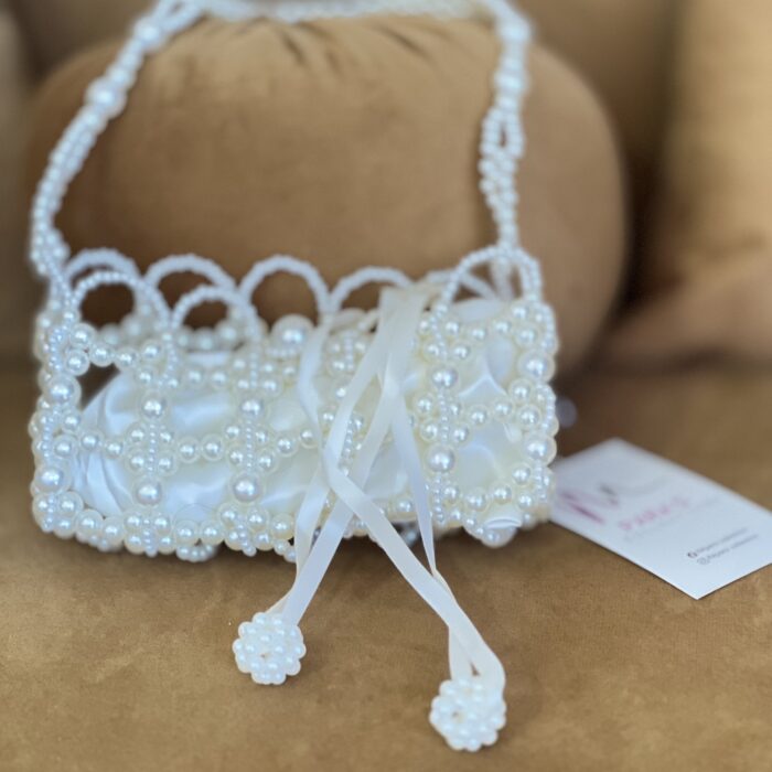 Stylish Pearl Bag with Short & Long Straps