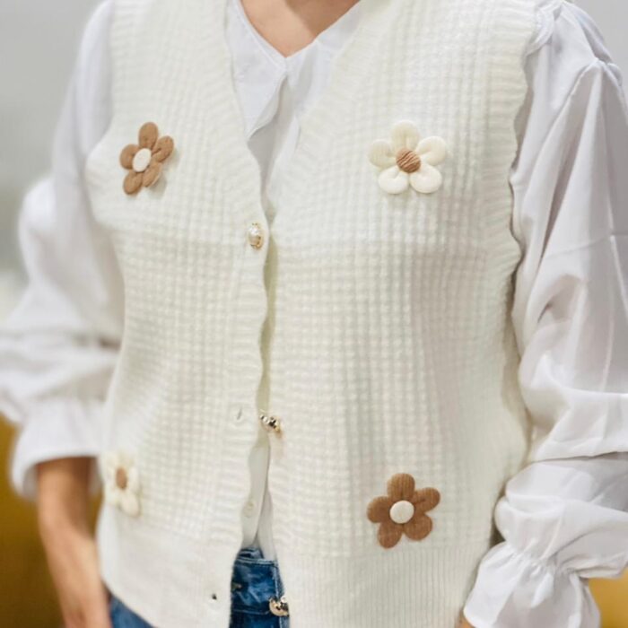 Chic Half-Sleeve Mini Sweater